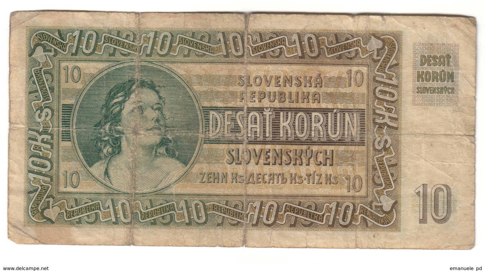 Slovakia 10 Korun 1939 - Slovakia
