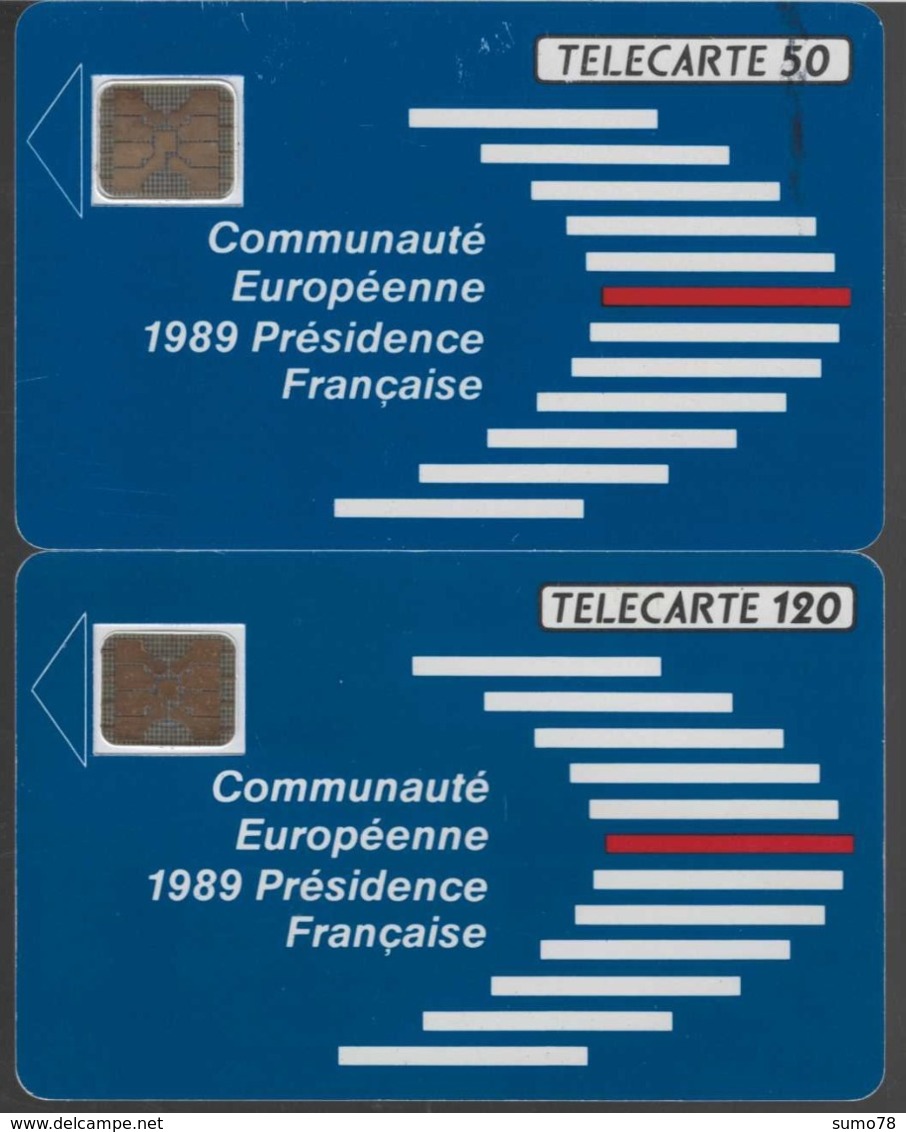 FRANCE - 50 Unités Et 120 Unités - COMMUNAUTE EUROPEENNE  - Télécartes Utilisées - 1988