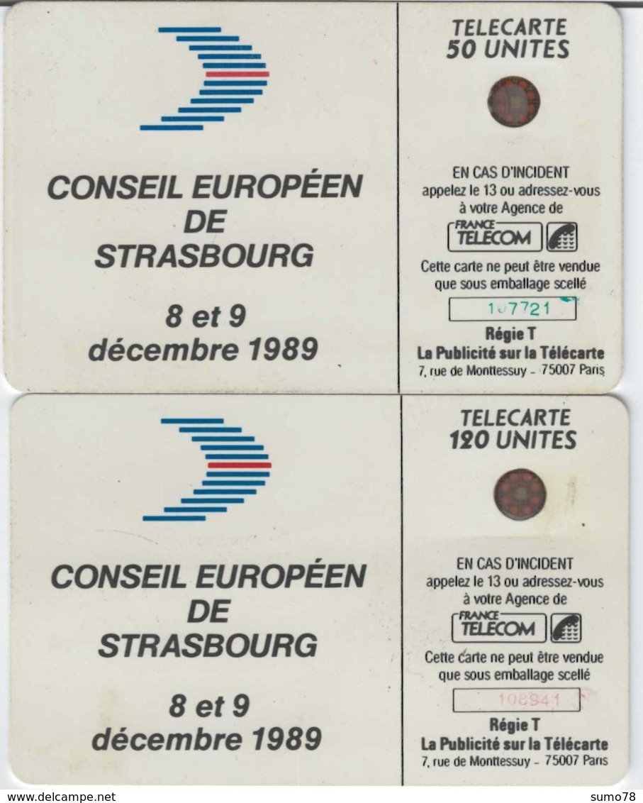 FRANCE - 50 Unités Et 120 Unités - COMMUNAUTE EUROPEENNE  - Télécartes Utilisées - 1988