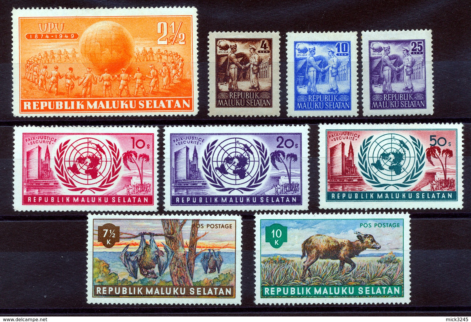 Maluku Selatan Lot De 9 Timbres* - Altri - Asia