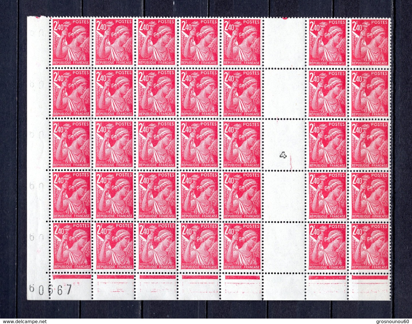 FRANCE LOT DE 35 TIMBRES DE 1944 N 654 NEUF ** - Nuovi