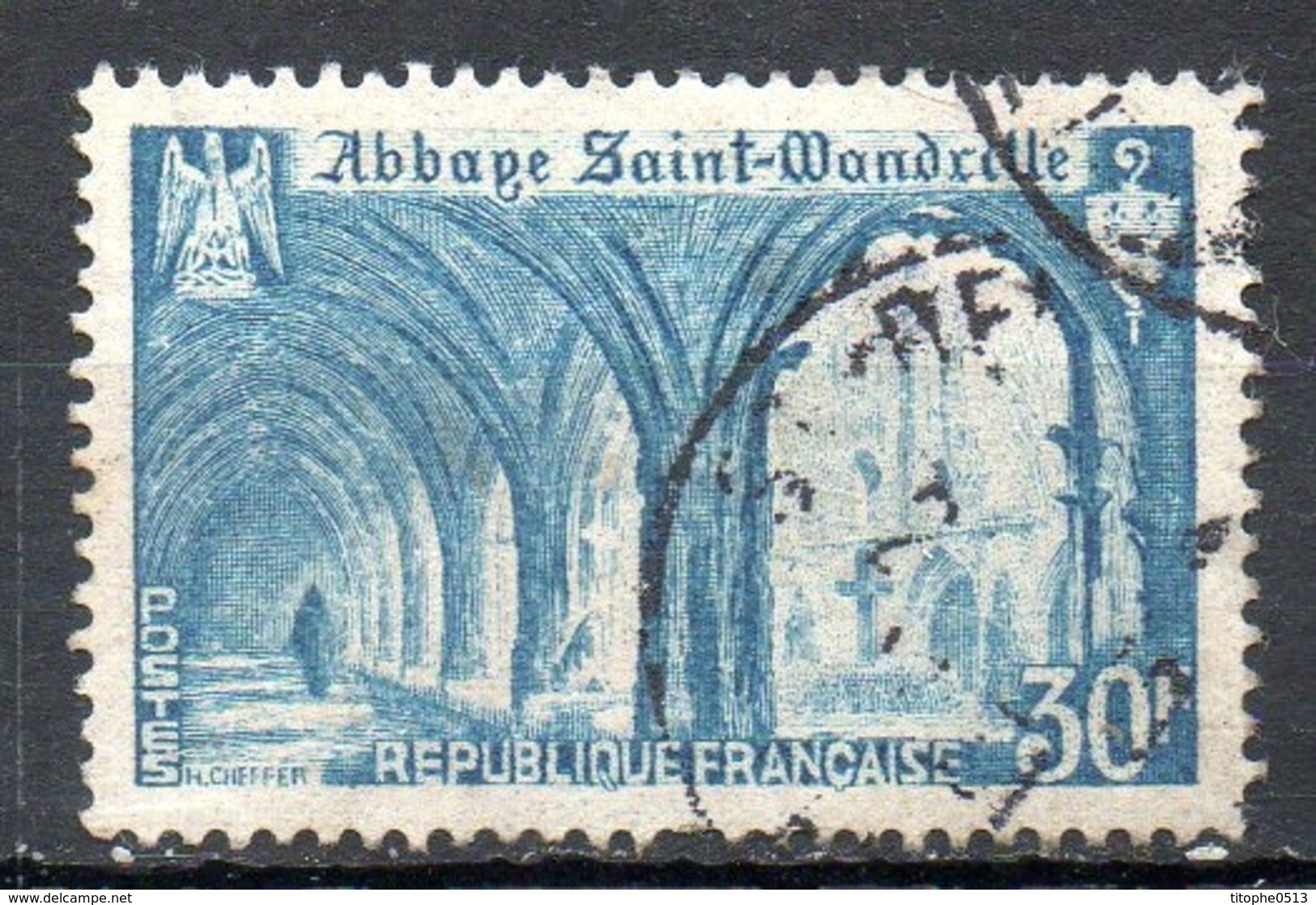 FRANCE. N°888 Oblitéré De 1951. Abbaye De St-Wandrille. - Abbeys & Monasteries