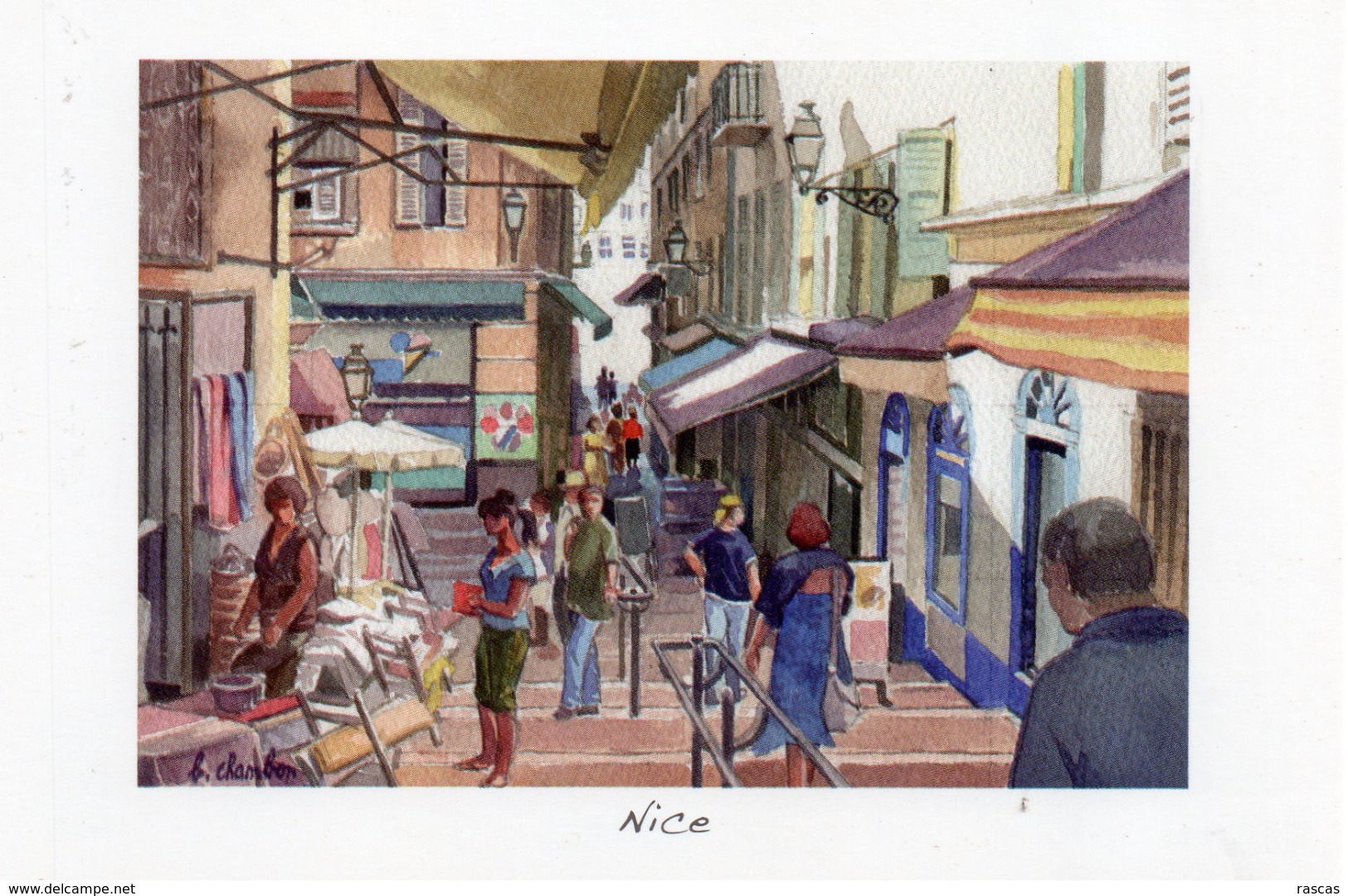 CPM - J - ALPES MARITIMES - ILLUSTRATEUR BERNARD CHAMBON - VIEUX NICE - Scènes Du Vieux-Nice