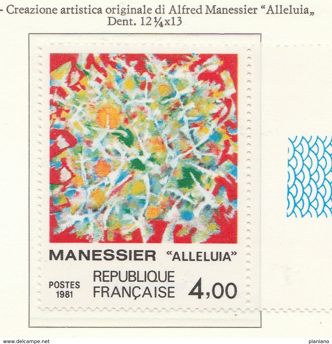 PIA-FR -1981 : Arte Di Francia : Quadro Di Edouard Pignon "I Tuffatori" E Di Alfred Manssier "Alleluia"  - (Yv 2168-69 ) - Neufs