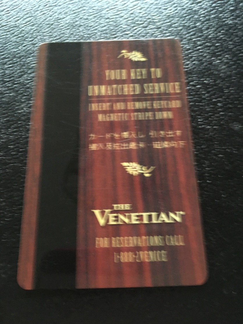 Hotelkarte Room Key Keycard Clef De Hotel Tarjeta Hotel   LAS VEGAS  THE VENETIAN YEAR OF THE PIG - Ohne Zuordnung