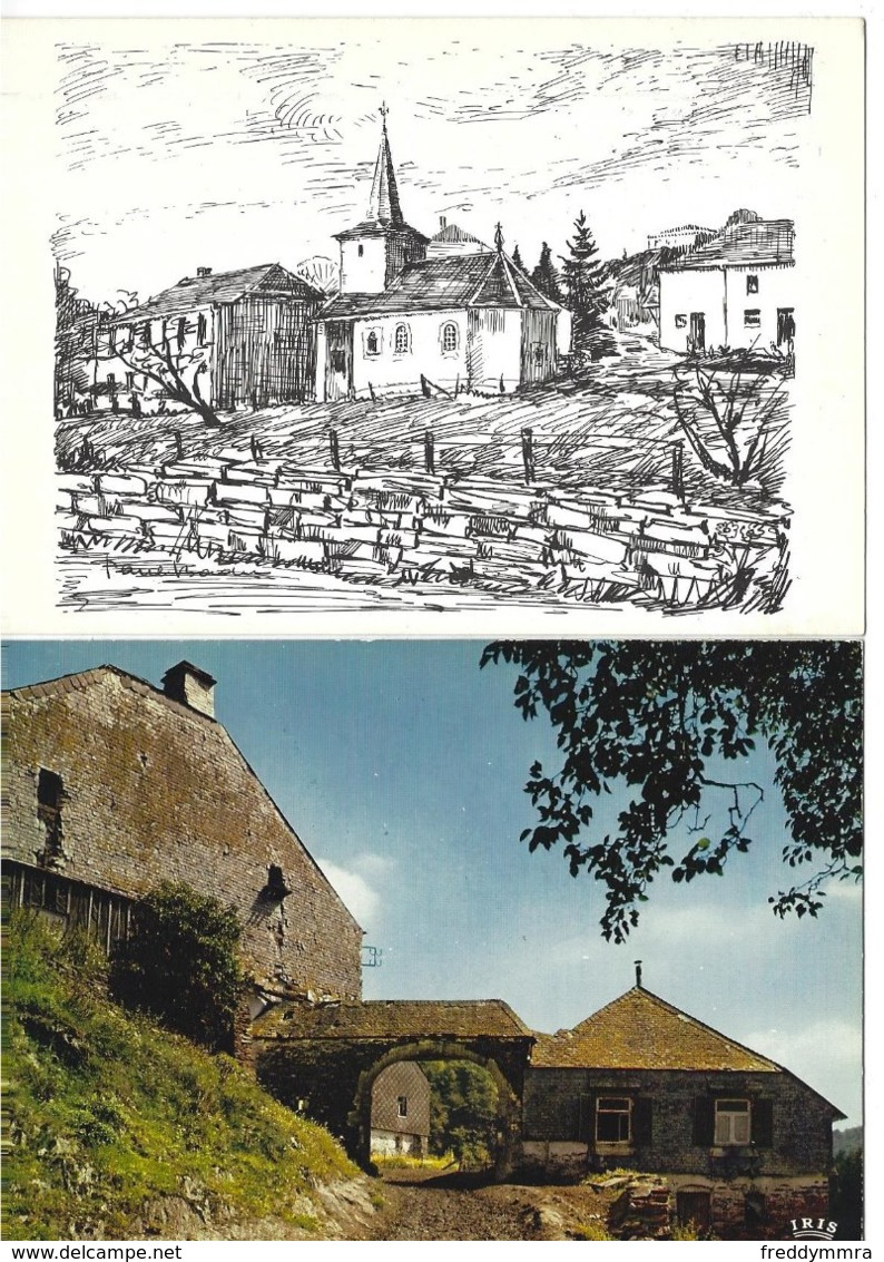 2 Cartes Auberge "Au Canard Sauvage - Grumelange" - Martelange