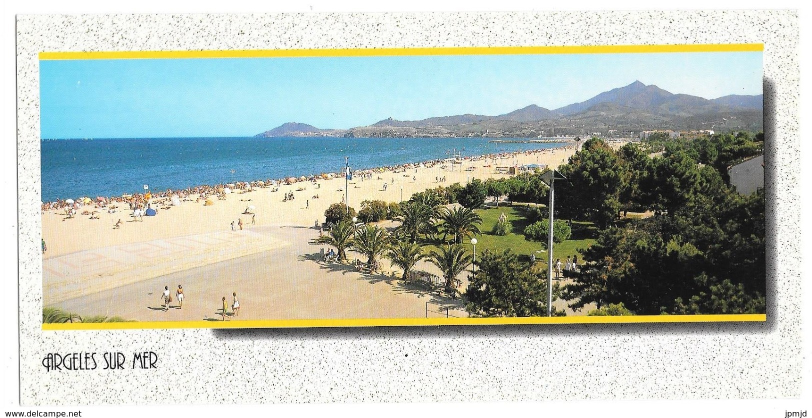 66 - ARGELES SUR MER - Roussillon - éd. APA POUX - Carte Panoramique Grand Format: 10.5 X 21 Cm - Argeles Sur Mer