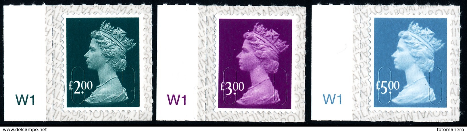 GREAT BRITAIN 2019, MACHIN DEF NVC WL, Set Of 3v**MNH - Unused Stamps