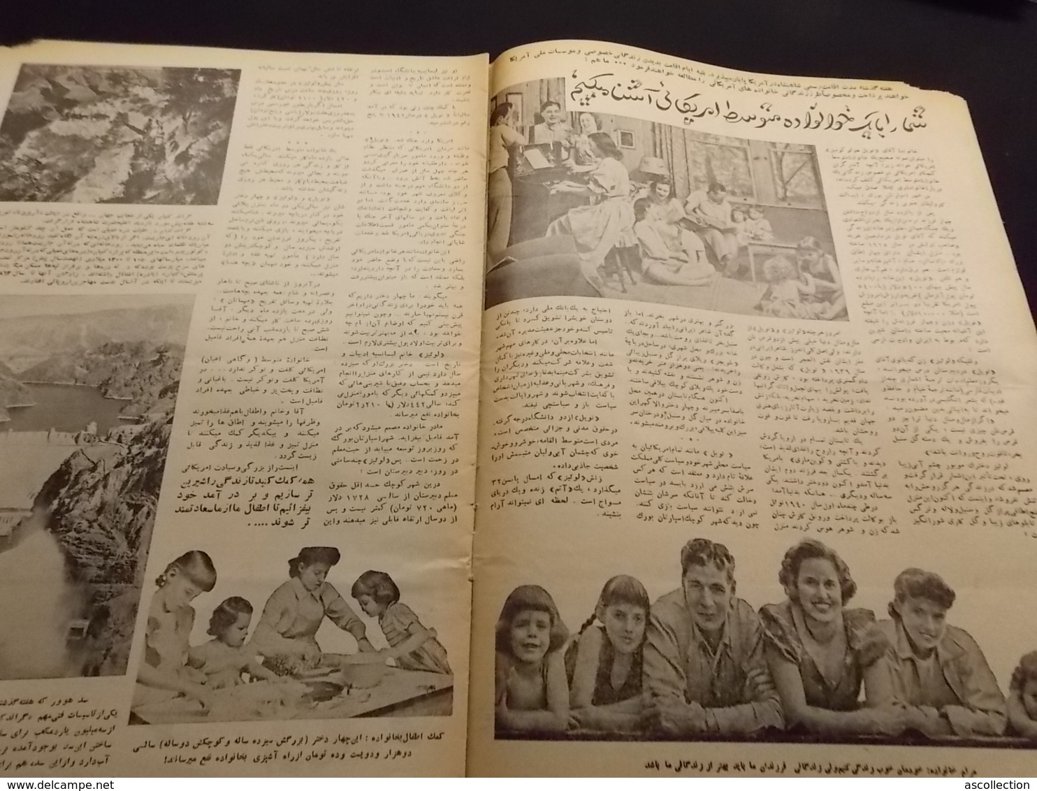 Magazine Circa 1950 Iran Caricatures, Propagande, Illustrations, Religion, Politique, Satirique Perse, ECRIT EN PERSE - Algemene Informatie