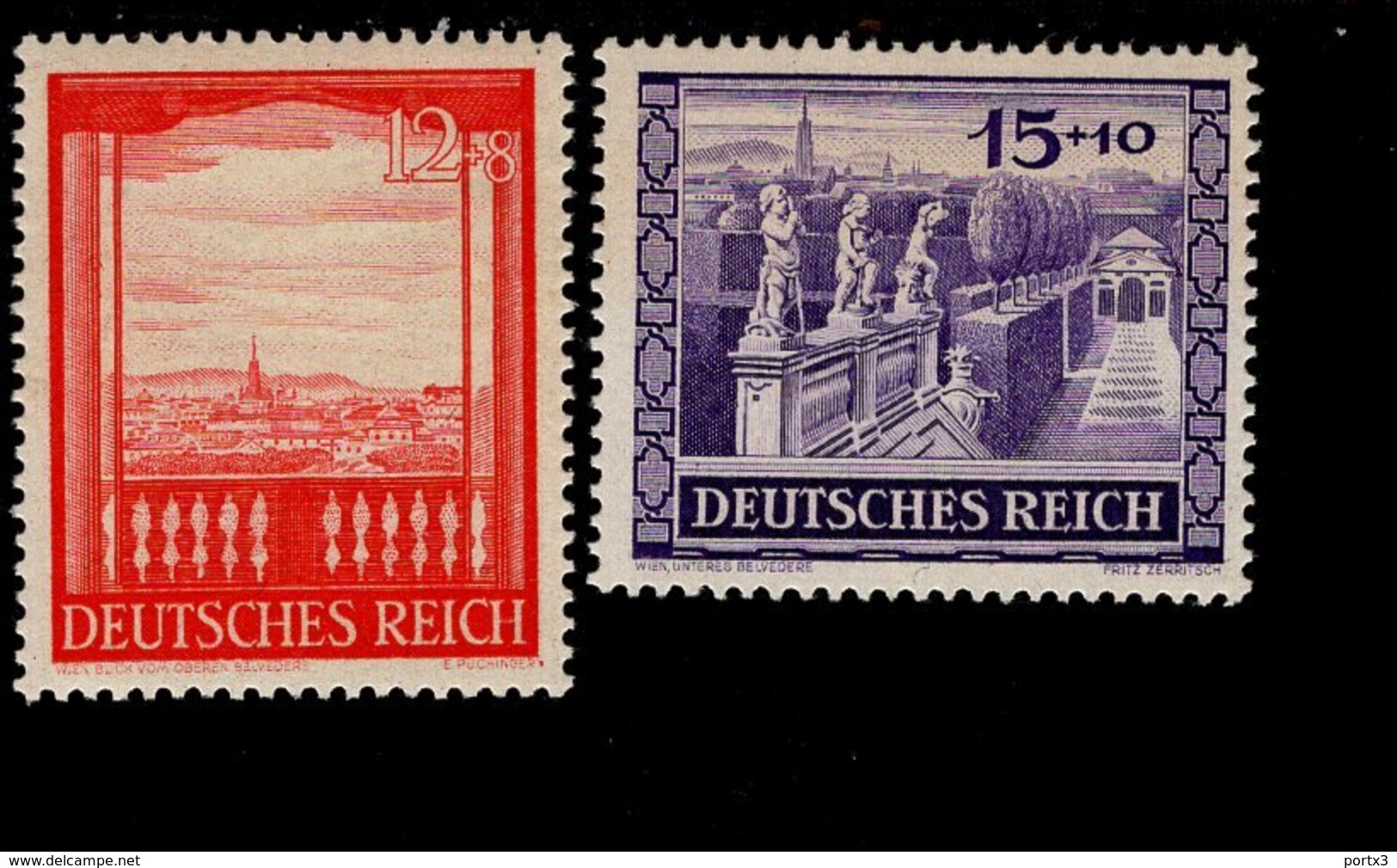 Deutsches Reich 804 - 805 Wiener Messe MNH Postfrisch ** Neuf - Neufs