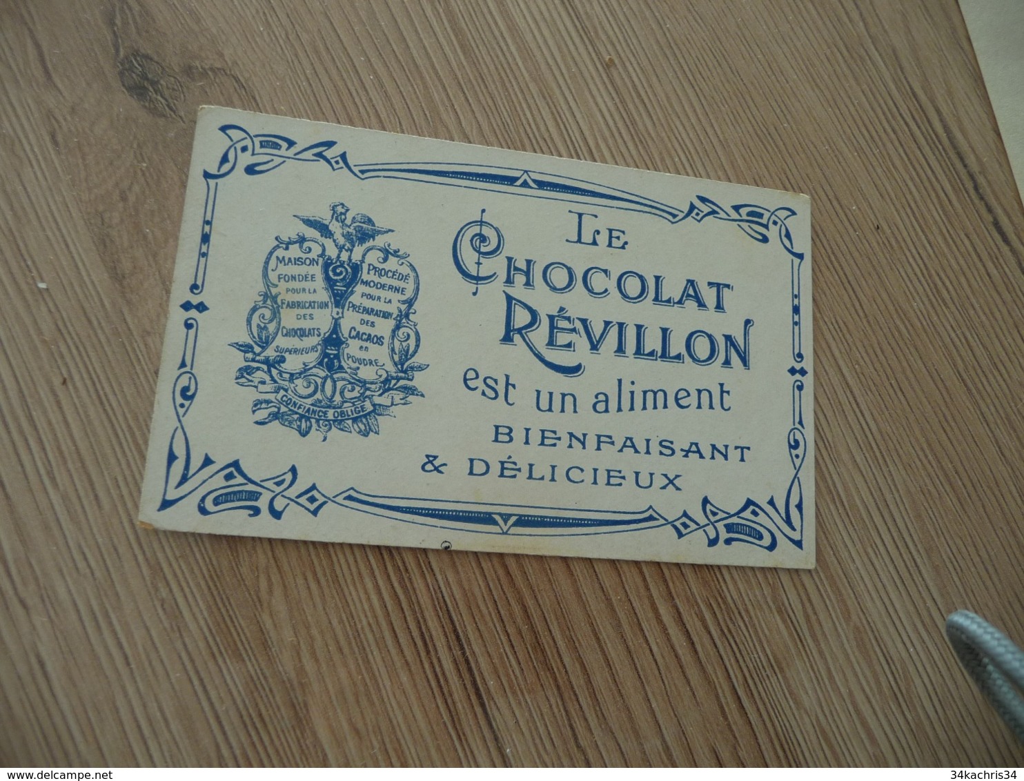 Chromo  Pub Publicitaire Chocolat Révillon Surréalisme Le Var - Revillon