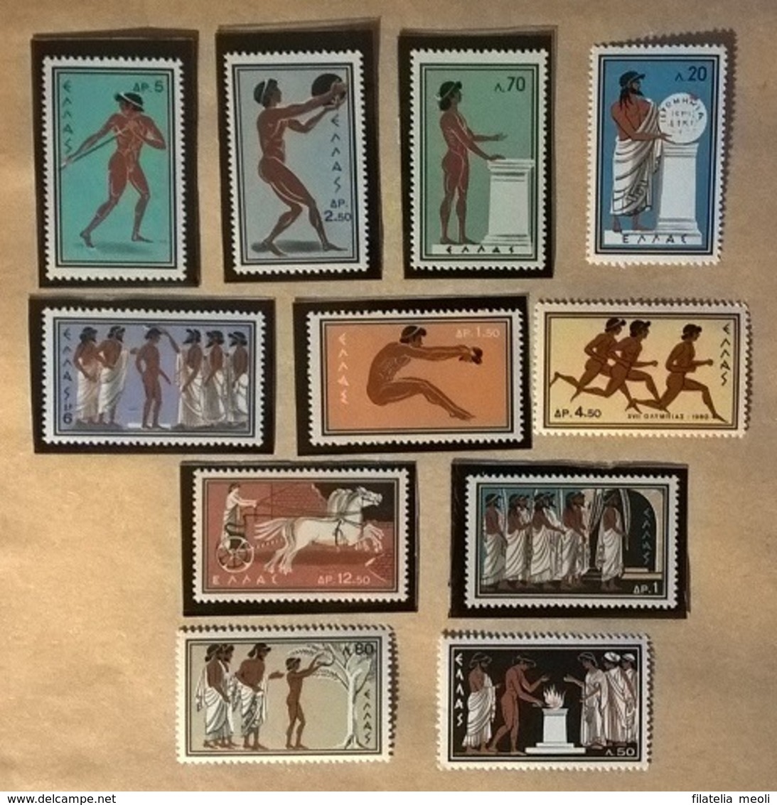 GRECIA 1960 OLIMPIADI DI ROMA - Unused Stamps