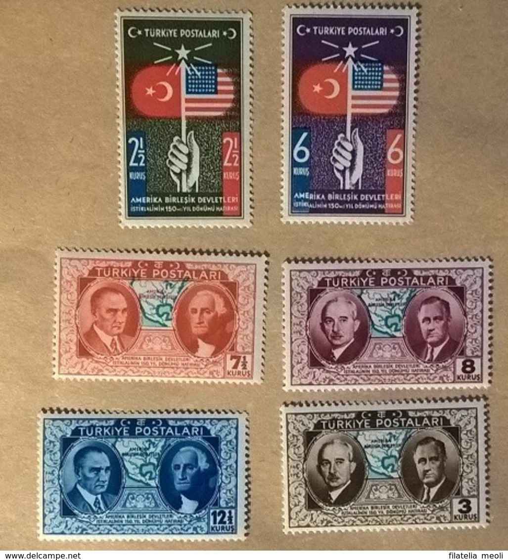 TURCHIA 1939 150 ANNI USA - 1934-39 Sandjak D'Alexandrette & Hatay