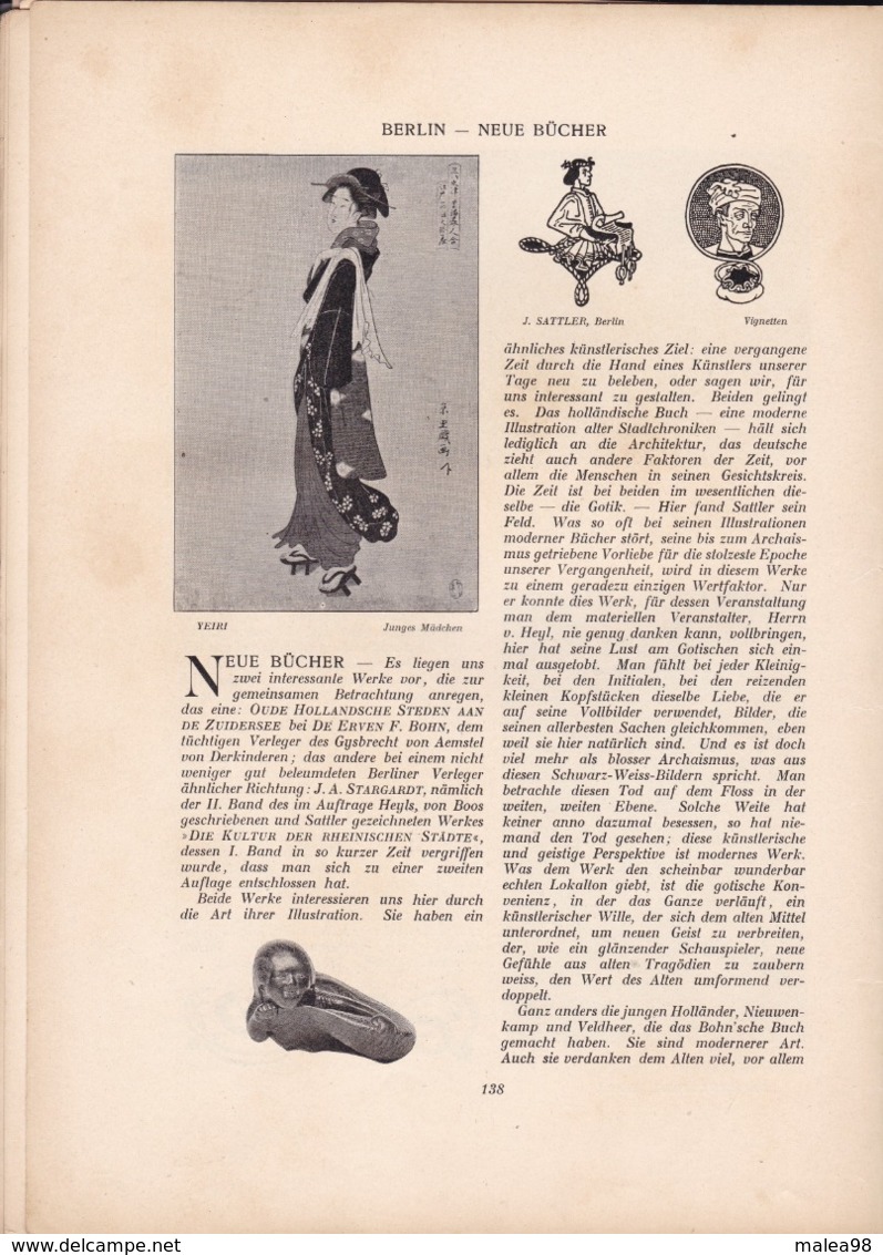 DEKORATIVE  KUNST  DECEMBER  1897  N°  3 MUNCHEN  F. BRUCKMANN ,,,,TRES BELLE REVUE ART  NOUVEAU - Arte