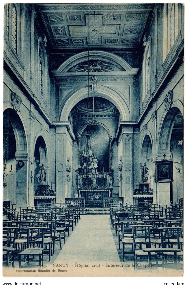 NANCY - Hôpital Civil. Intérieur De La Chapelle - Nancy