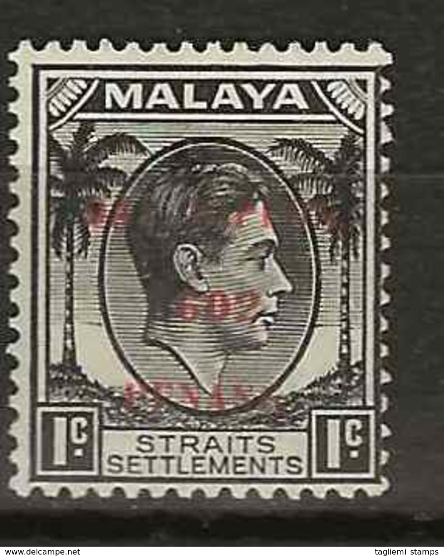 Malaysia - Japanese Occupation, 1942, J77, Mint Hinged - Ocupacion Japonesa