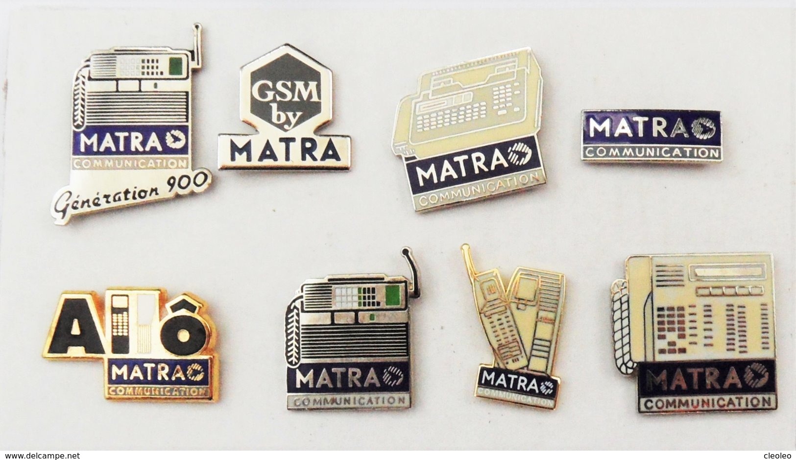 Lot 8 Pin's MATRA Communication Téléphonie - Lots