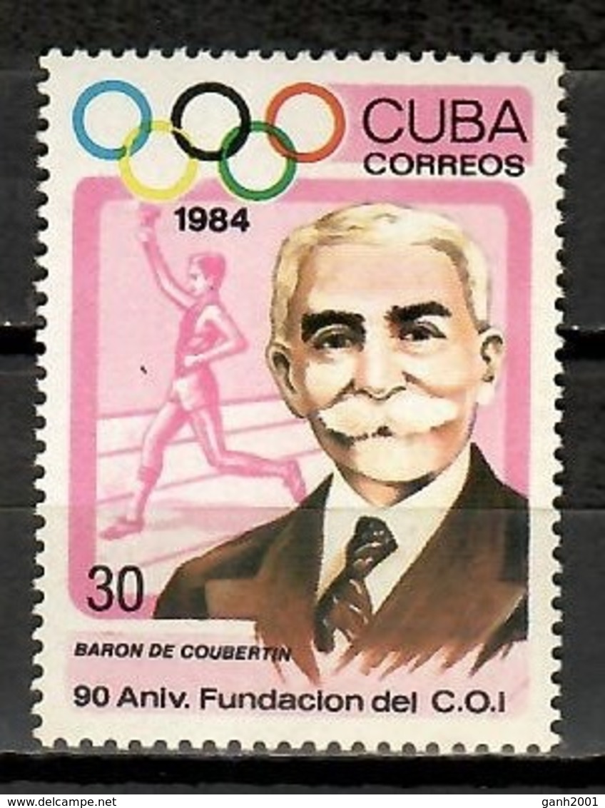 Cuba 1984 / Olympic Committee Coubertin MNH Comité Olímpico / Cu11728  C2-8 - Sonstige & Ohne Zuordnung