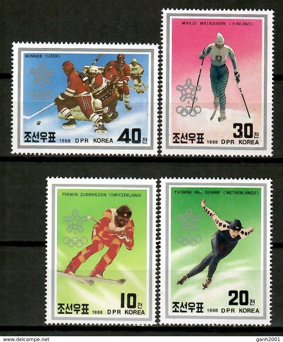 Korea 1988 Corea / Winter Olympic Games Calgary  MNH Juegos Olímpicos Invierno Olympische Spiele / Cu12835  36-54 - Winter 1988: Calgary