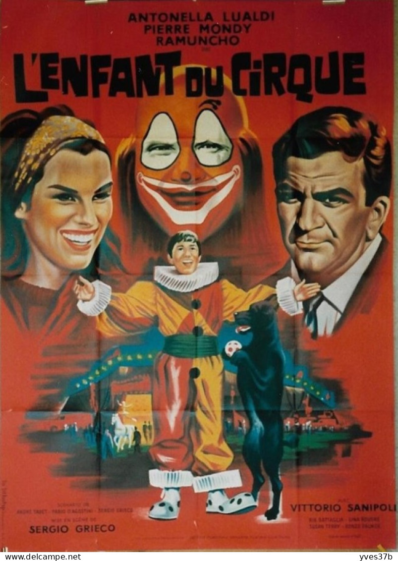 "L'Enfant Du Cirque" Pierre Mondy, A. Lualdi...1962 - Affiche 120x160 - TTB - Posters