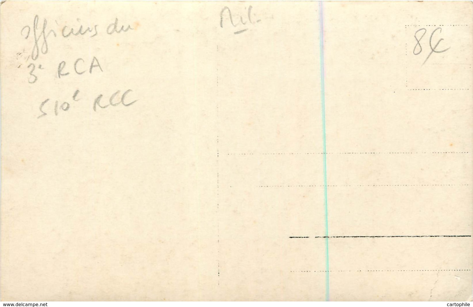 Carte Photo D'Officiers Du 3e RCA Et 510e RCC Sur Les Cols - Non Situé - Médaillés - Reggimenti