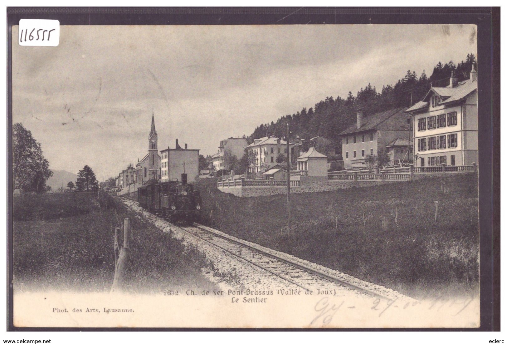 DISTRICT DE LA VALLEE - LE SENTIER - CHEMIN DE FER PONT-BRASSUS - TRAIN - BAHN - TB - Autres & Non Classés