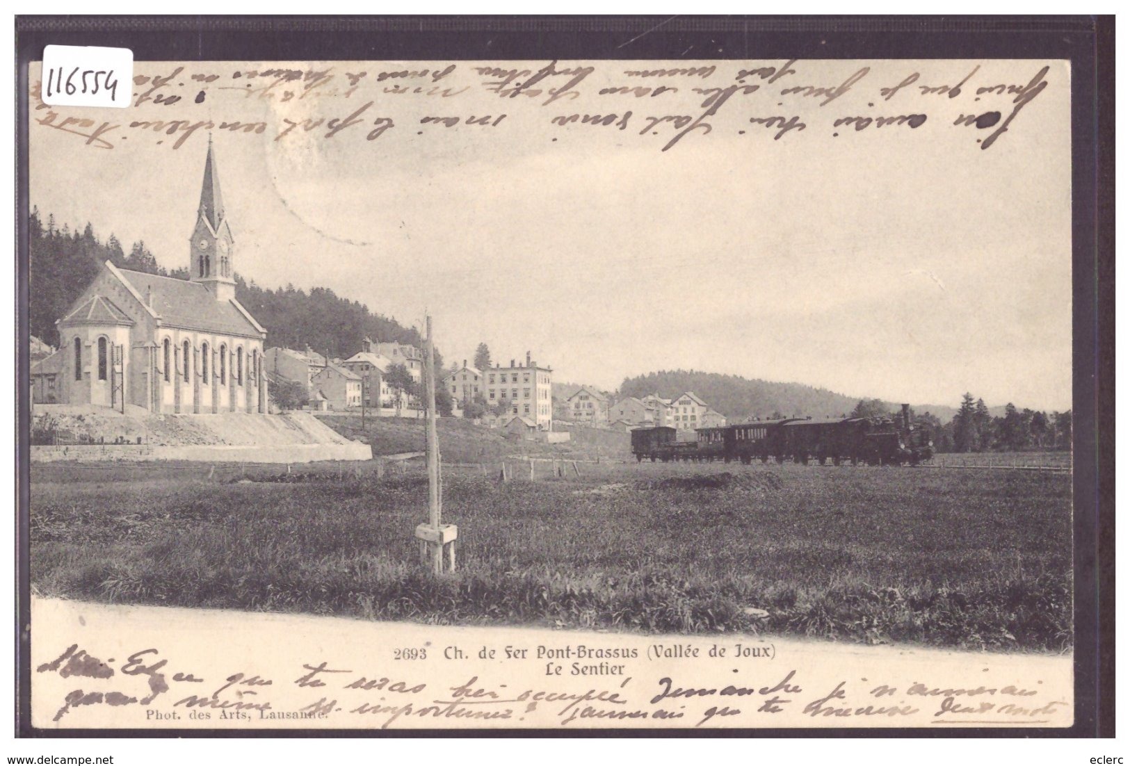 DISTRICT DE LA VALLEE - LE SENTIER - CHEMIN DE FER PONT-BRASSUS - TRAIN - BAHN - TB - Autres & Non Classés