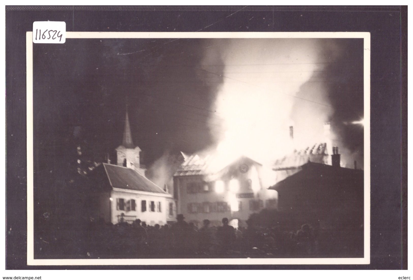 DISTRICT DE LA VALLEE - LE BRASSUS - INCENDIE DE L'HOTEL DE LA LANDE LE 23 SEPTEMBRE 1934 - TB - Autres & Non Classés