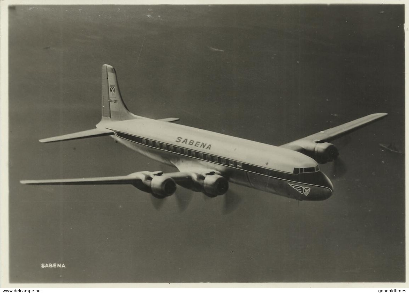 SABENA  DC-6 B In Flight Over The North Atlantic (2848) - Altri & Non Classificati