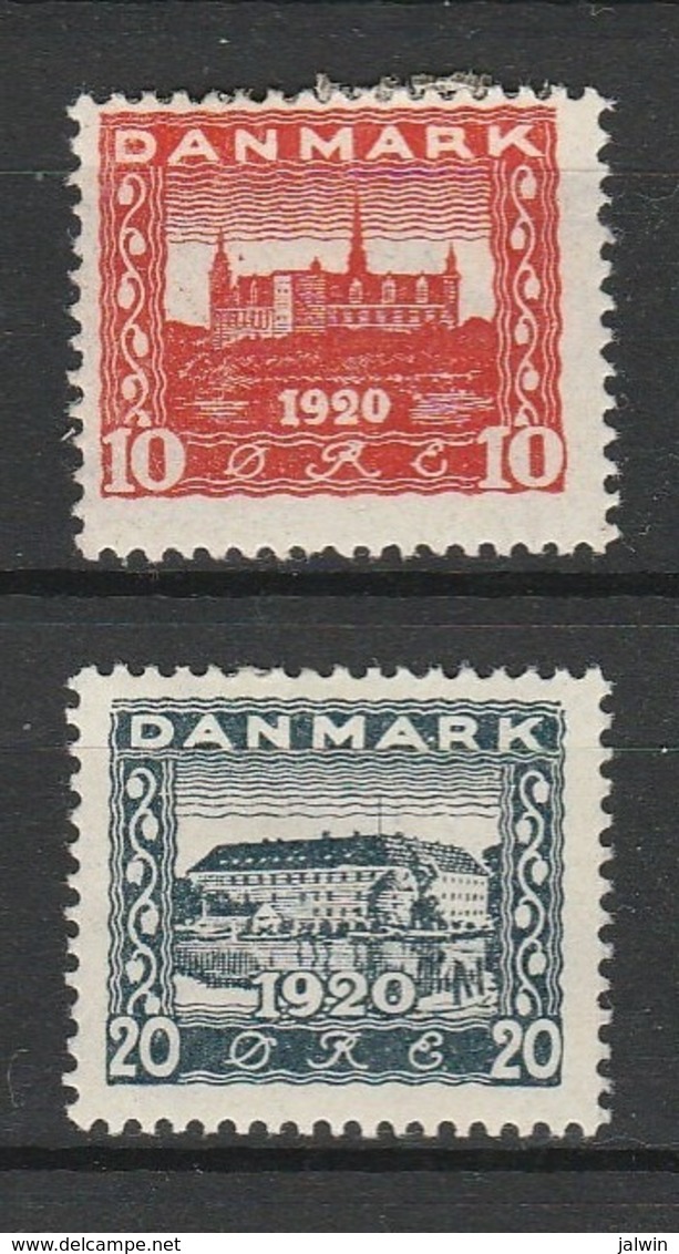 DANEMARK 1920-21 YT N° 122 Et 124 * - Nuovi