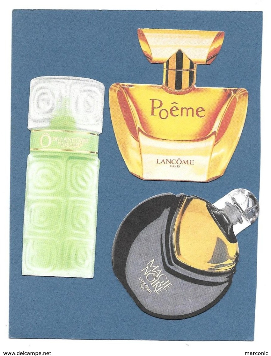 LOT 3 CARTES Parfumées  - LANCOME - Poême, Magie Noire, Ô - Modernes (à Partir De 1961)