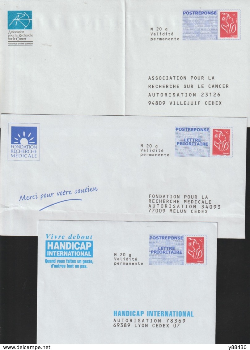 Lot De 3 Enveloppes PAP - Neuf ** - N° 3734A  Marianne De Lamouche - Philaposte - Voir Les 2 Scannes Et Les Détails - Prêts-à-poster:Answer/Lamouche