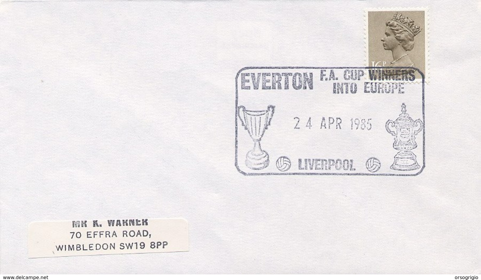 GRAN BRETAGNA - LIVERPOOL - EVERTON 1985 - F.A. CUP  IN  EUROPE - Europei Di Calcio (UEFA)