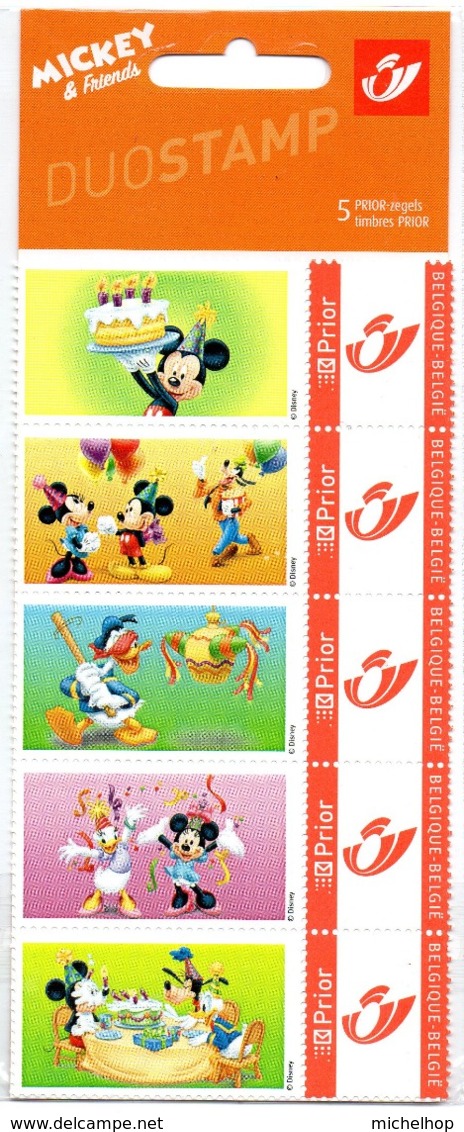 DUOSTAMP - DISNEY - MICKEY & Friends - 5 Timbres (sous Blister D'origine) - Andere & Zonder Classificatie