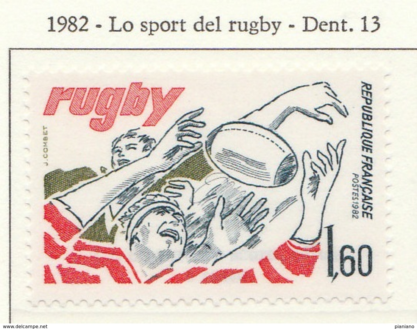 PIA - FRA - 1982 : Lo Sport Del Rugby  - (Yv 2236) - Rugby