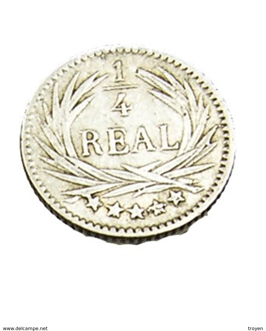 1/4 De Réal - Guatemala - Argent 835/..  - 1894 - TTB + - Guatemala