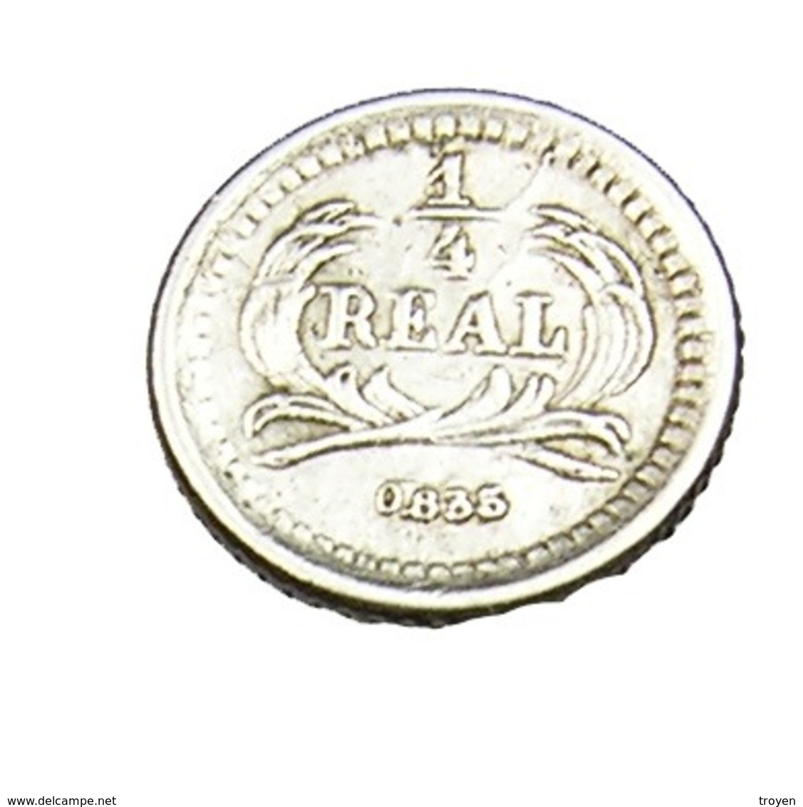 1/4 De Réal - Guatemala - Argent 835/..  - 1889 - TTB + - Guatemala