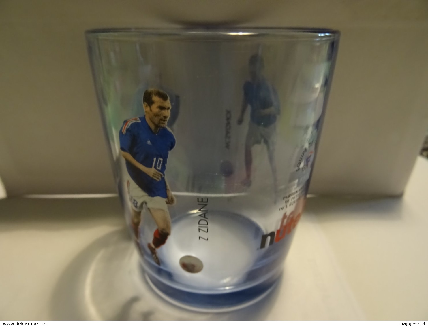 Verre Collection Nutella Football Zidane, Trézeguet, Sagnol - Nutella