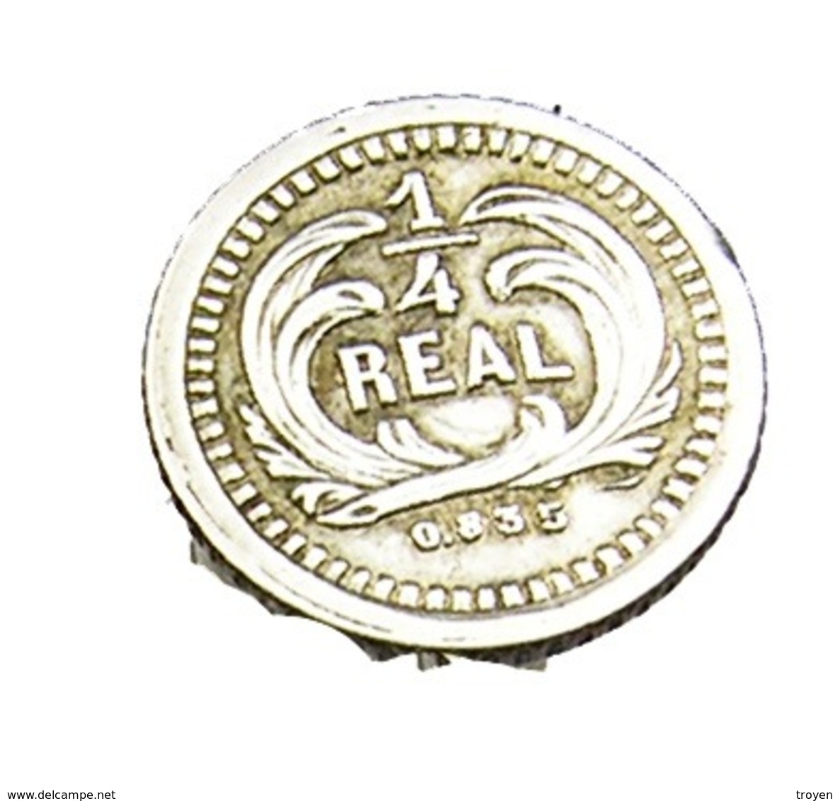 1/4 De Réal - Guatemala - Argent 835/..  - 1879 - TTB - Guatemala