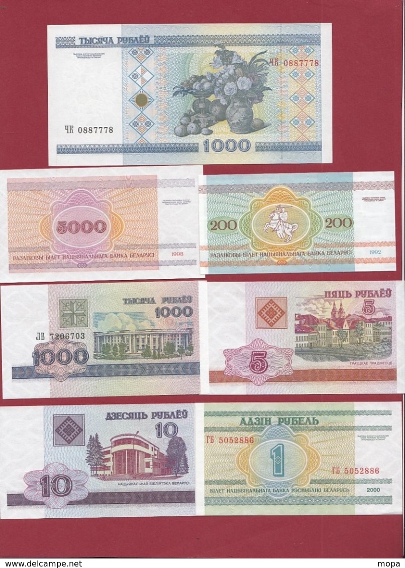 Belarus 17 Billets ---UNC---lot N °8 - Wit-Rusland