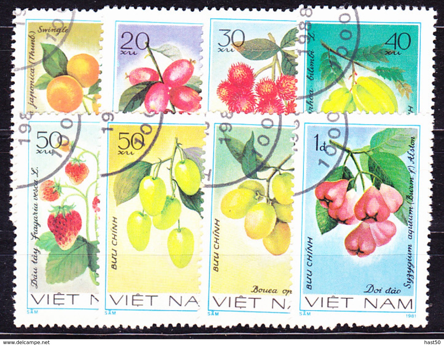 Vietnam - Früchte (MiNr: 1179/86) 1981 - Gest Used Obl - Vietnam