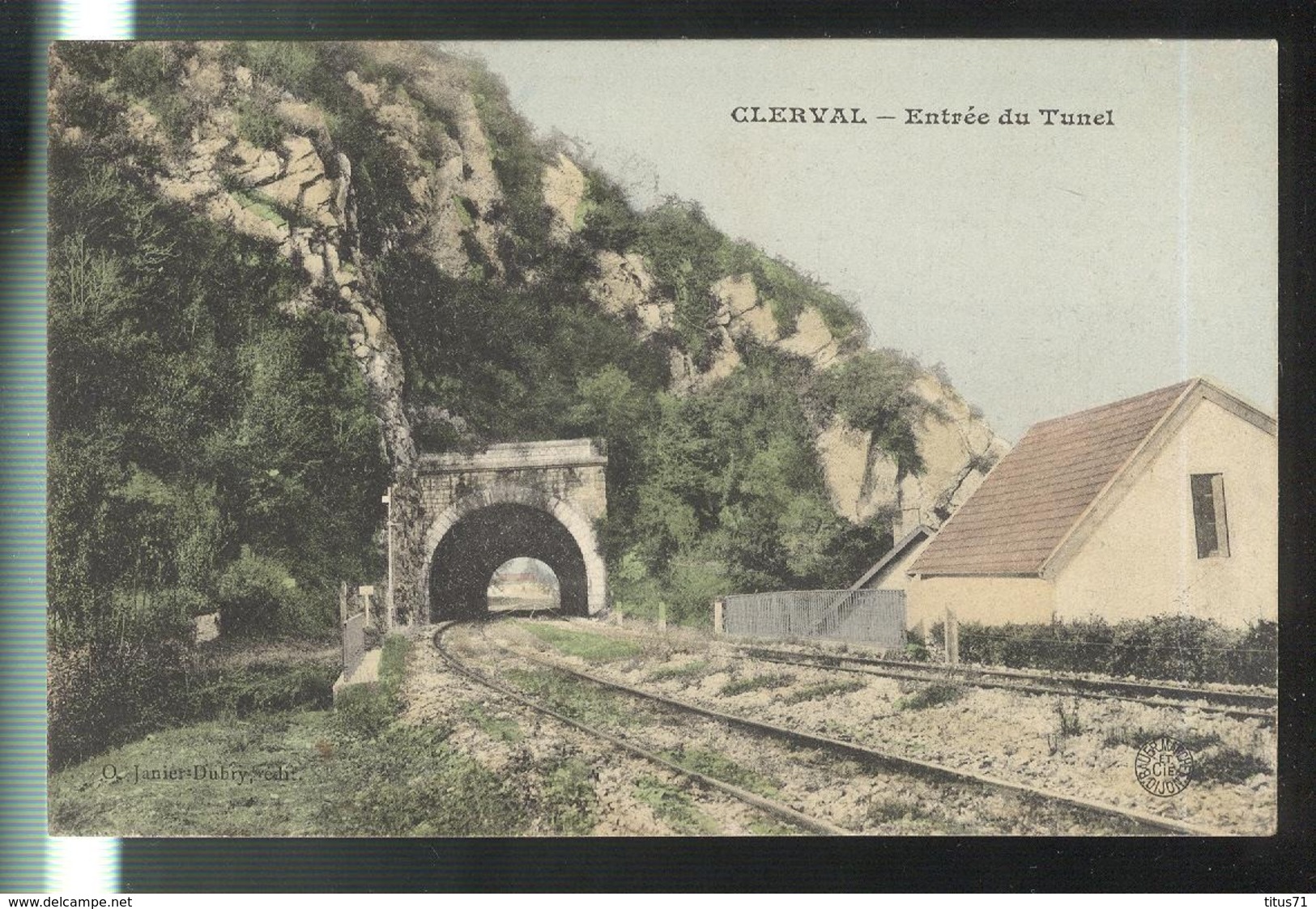 CPA Clerval - Entrée Du Tunnel - Circulée - Autres & Non Classés