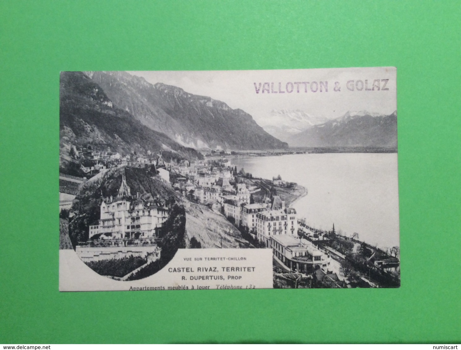 Territêt Chillon Suisse Castel Rivaz Valloton Et Golaz Appartements à Louer - Rivaz