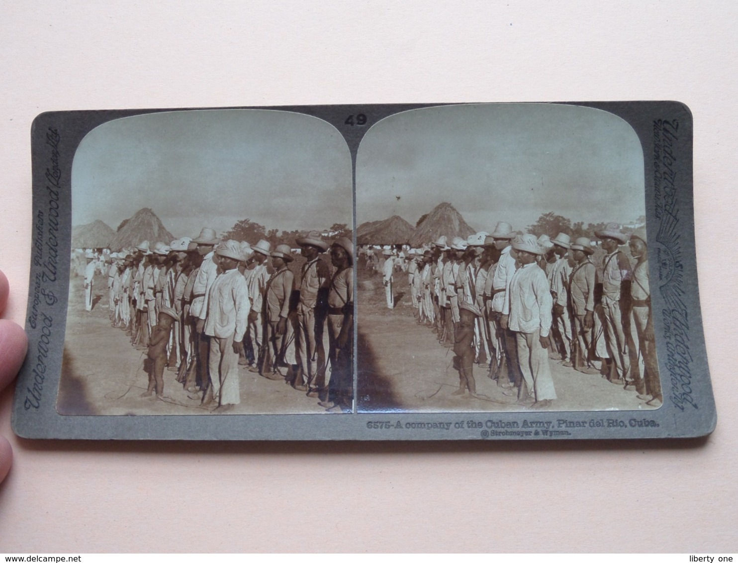 A Company Of The CUBAN Army PINAR Del RIO ( 6575 ) > ( Stereo Photo : Strohmeyer > See Photo ) ! - Photos Stéréoscopiques