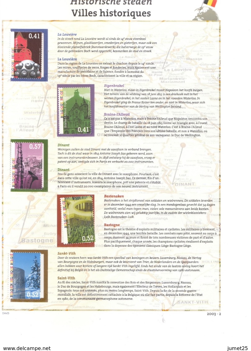 This Is Belgium (Complet De 2003 à 2005) + Feuilles Davo - Unused Stamps