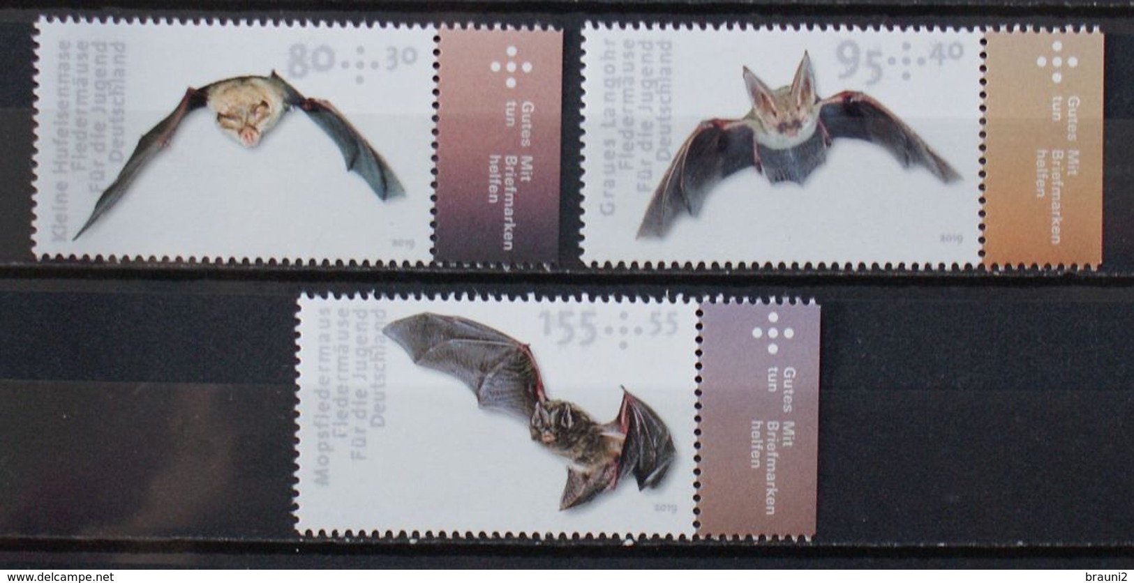 Tiere Animals Animaux Bats Fledermaus Germany 2019 / ** MNH - Vleermuizen