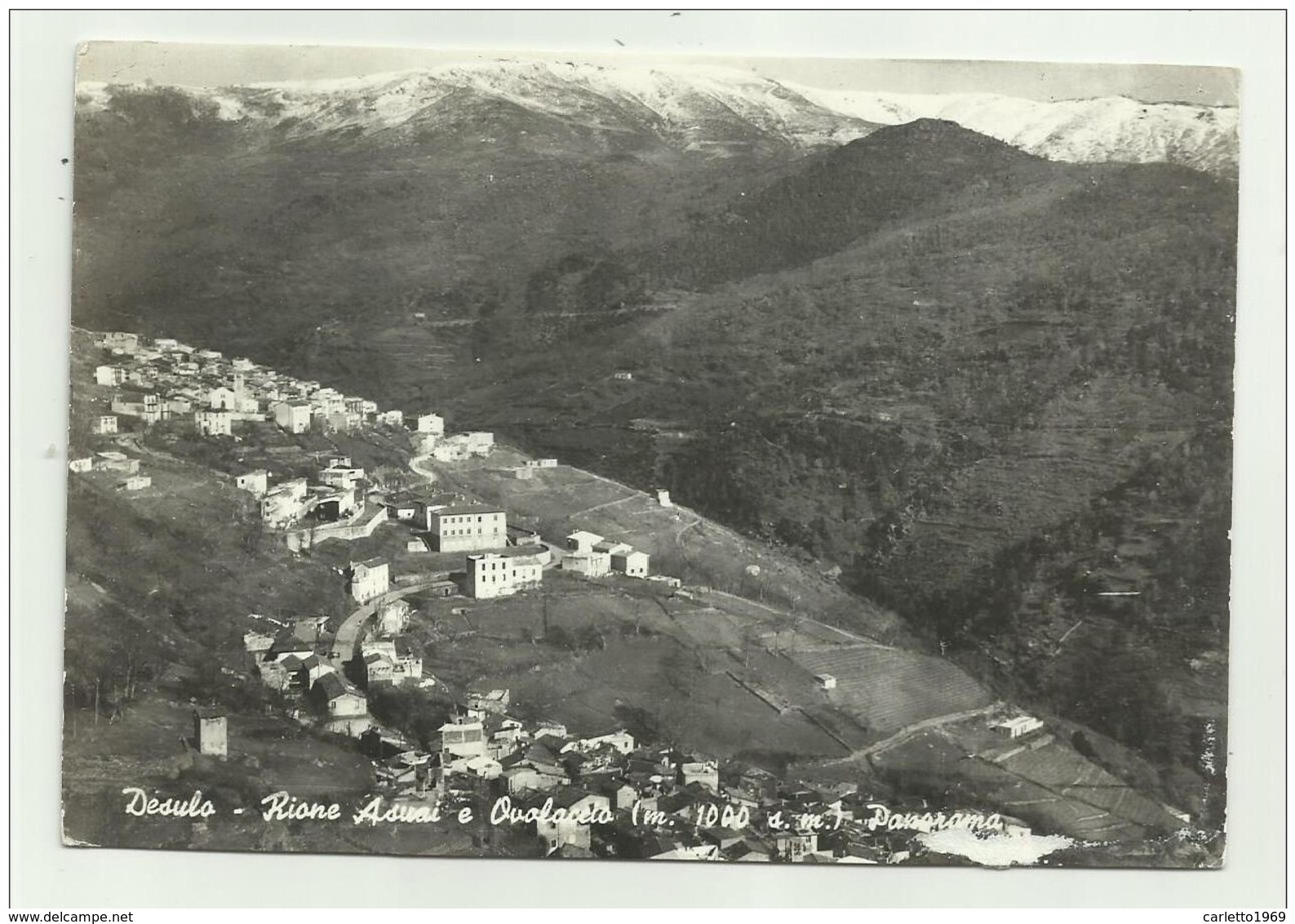 DESULO - RIONE ASUAI E OVOLACCIO  PANORAMA  VIAGGIATA FG - Nuoro