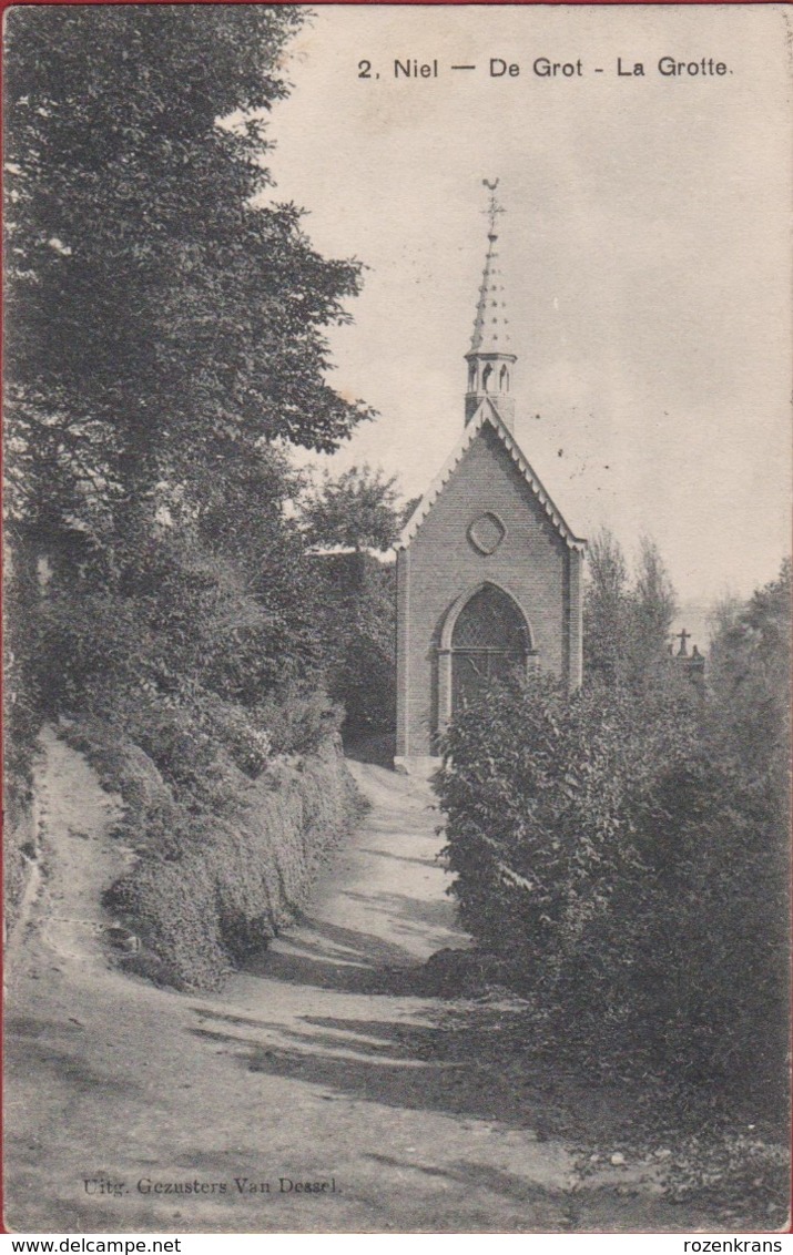 Niel Grot Van OLV O.L. Vrouw Van Lourdes En Kapel Van St Sint Antonius 1908 ZELDZAAM (In Zeer Goede Staat) - Niel