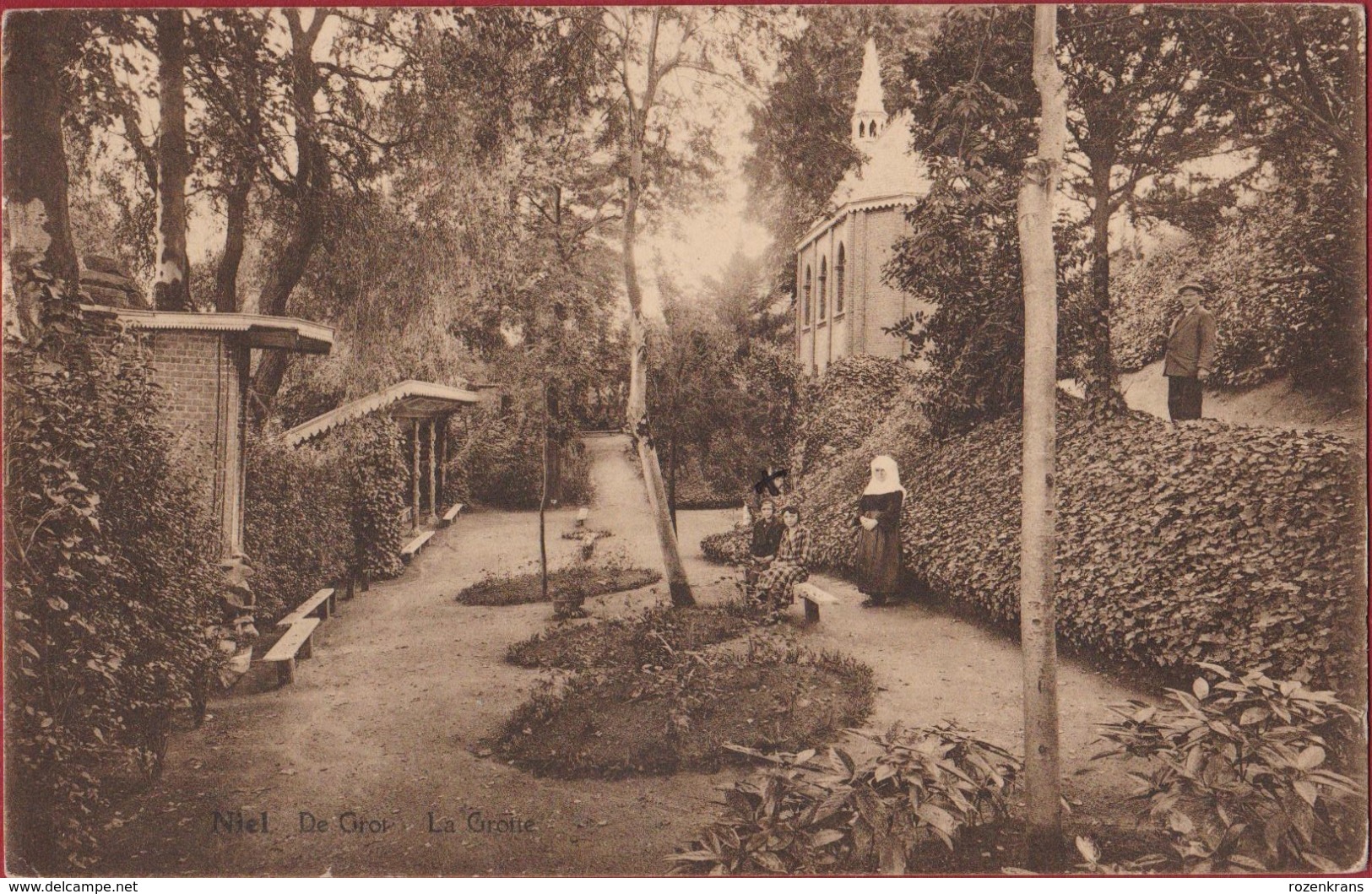 Niel Grot Van OLV O.L. Vrouw Van Lourdes En Kapel Van St Sint Antonius La Grotte Zuster 1934 (In Zeer Goede Staat) - Niel