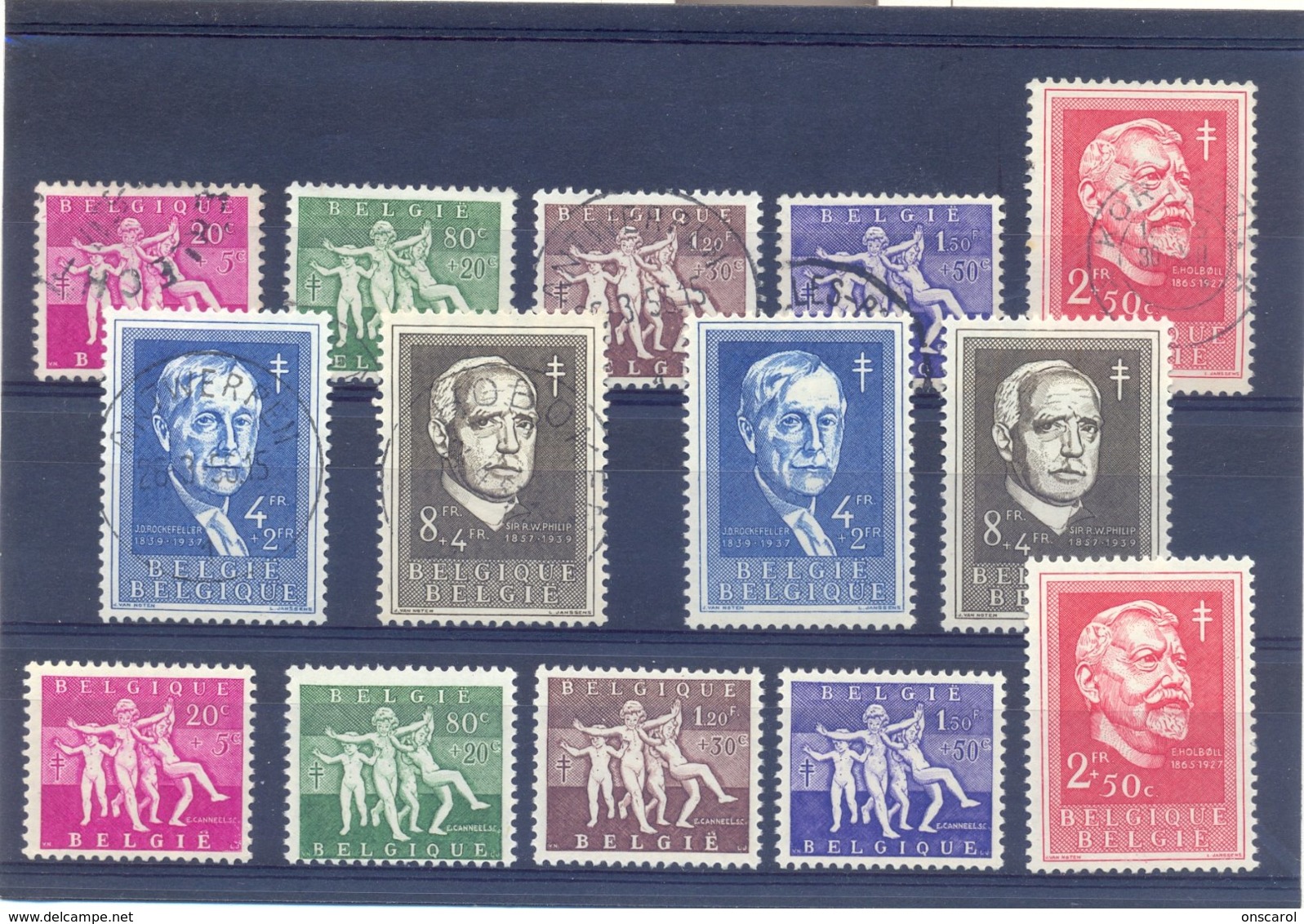 Nrs.979/985 Postgaaf ** Zeer Mooi MNH + Met Rondstempels 106 Côte - Andere & Zonder Classificatie